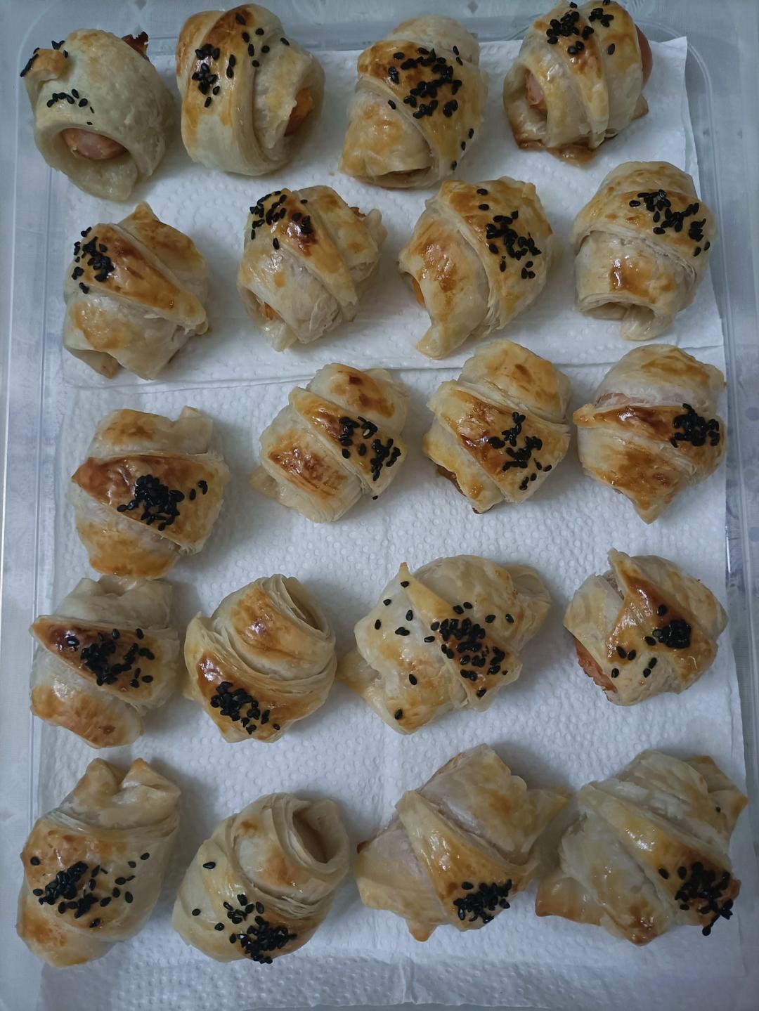 香肠可颂🥐（手抓饼版）