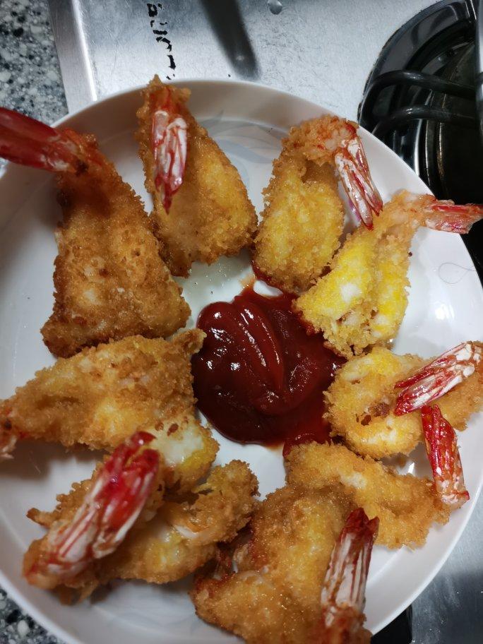 面包糠炸虾