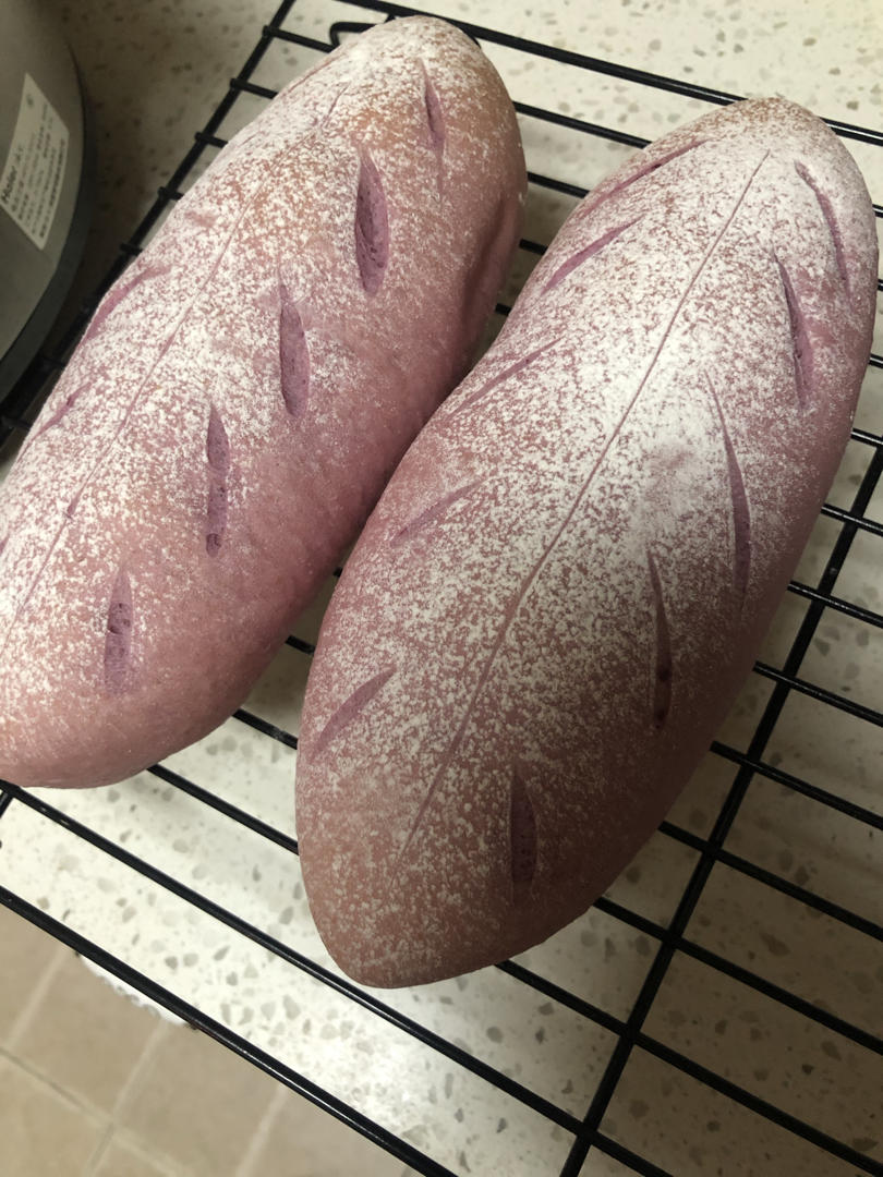 爆好吃❗️全麦芋泥麻薯软欧❗️一次成功太满足了～