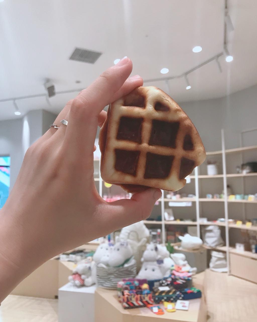 红糖麻薯华夫饼