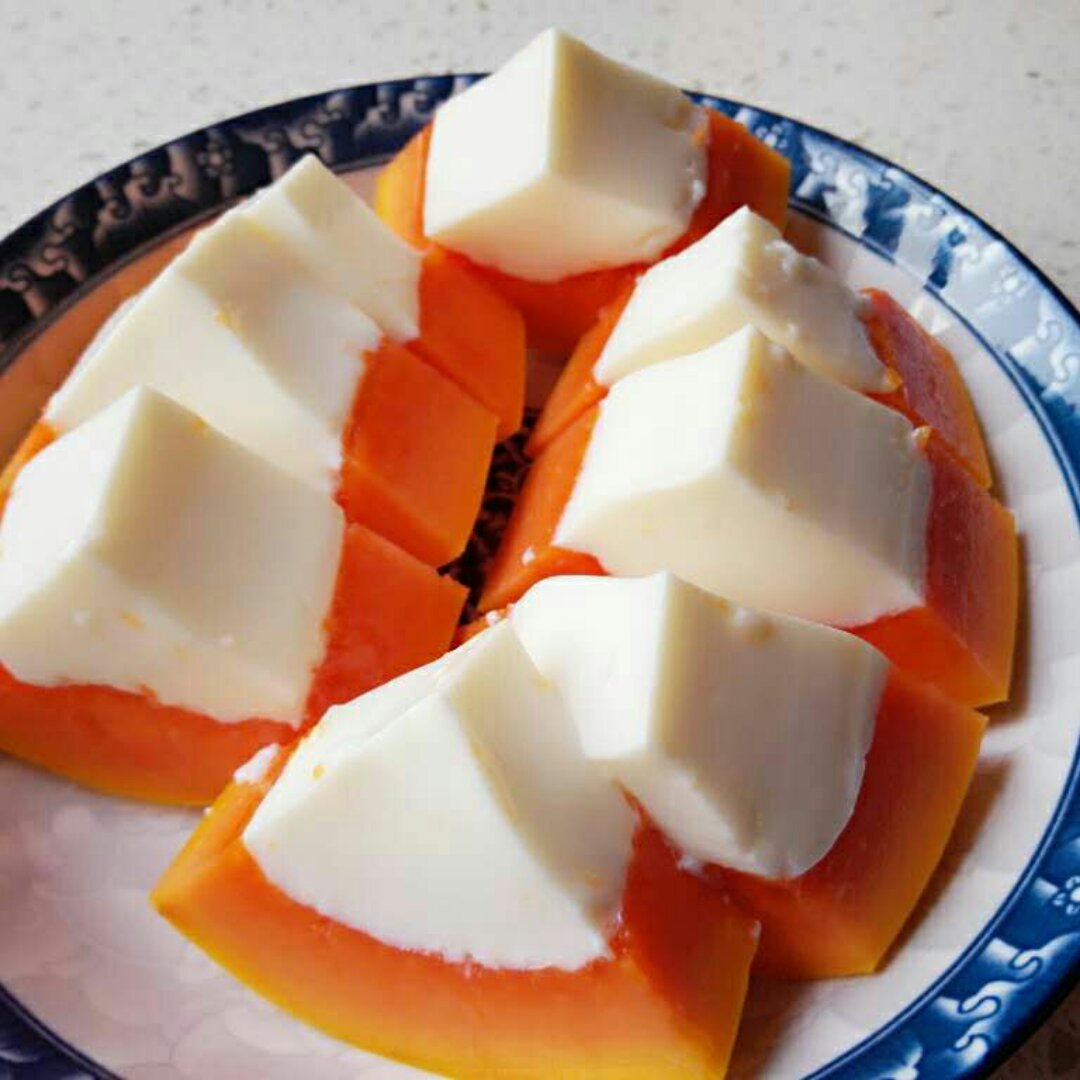 木瓜牛奶冻