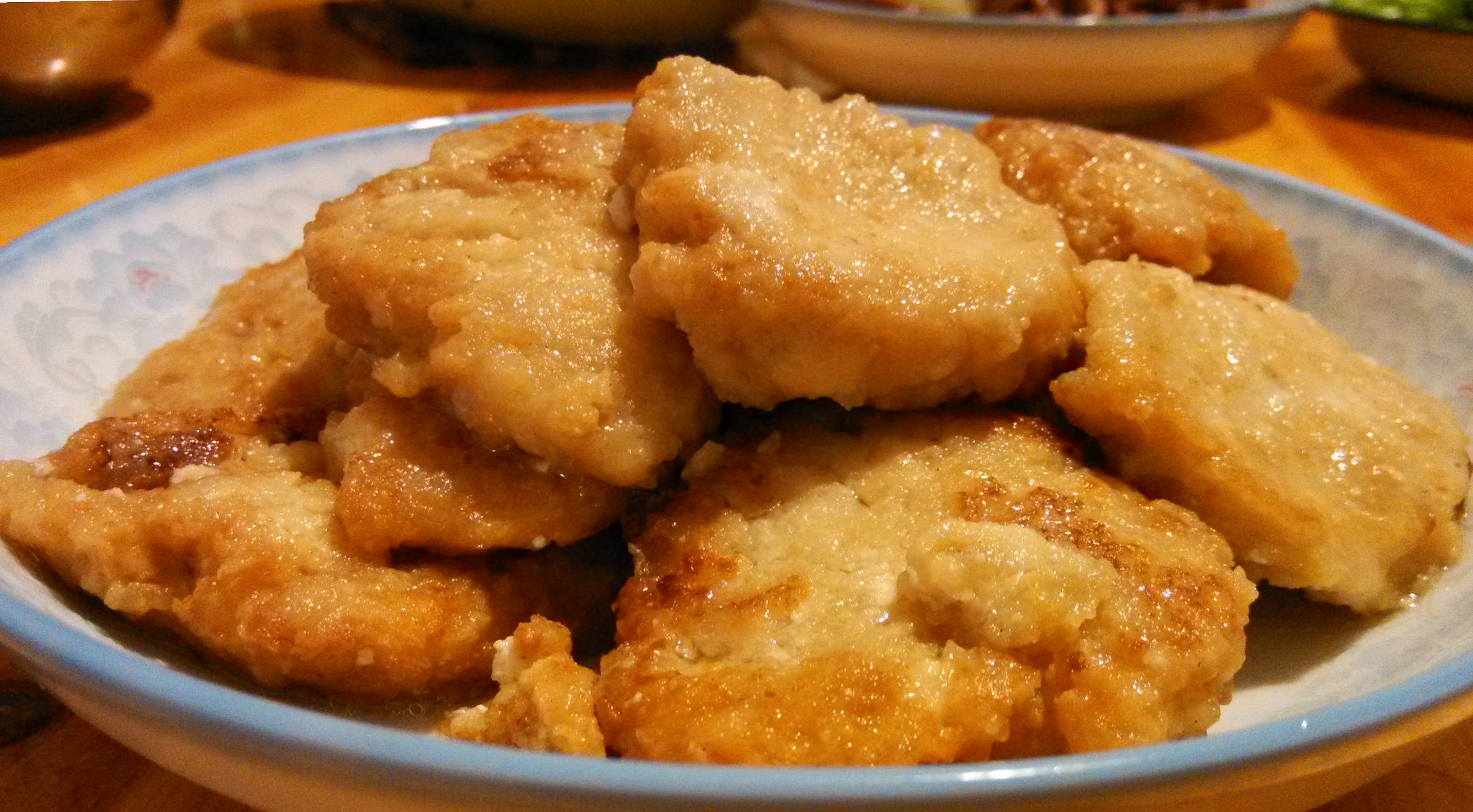 香煎黄金豆腐饼
