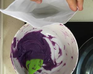 三色紫薯流心冰皮月饼（低卡低脂）的做法 步骤4