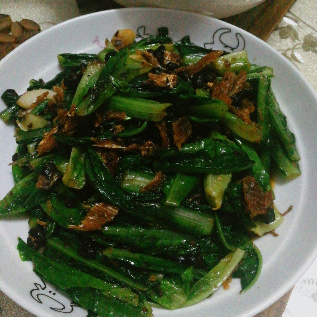 豆豉鲮鱼油麦菜