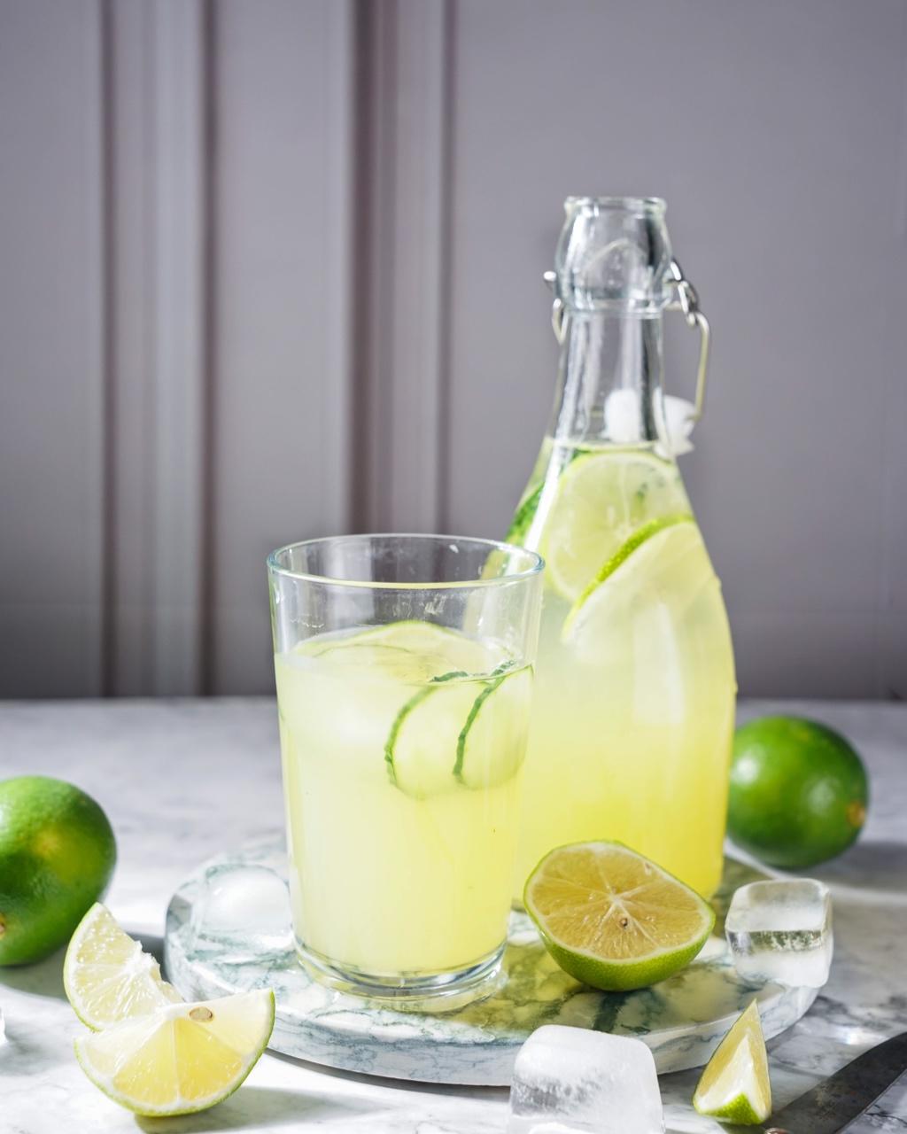 chercerf鹿做的姜味青柠气泡水