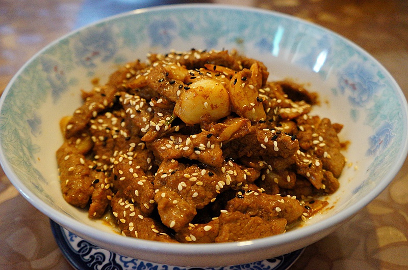 黑蒜子牛肉粒