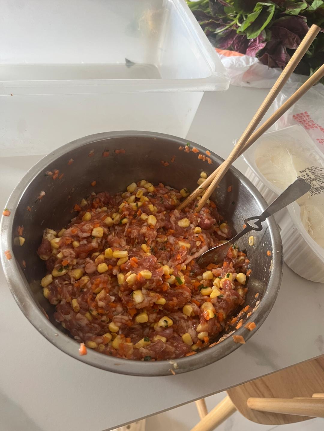 🥟玉米猪肉饺子