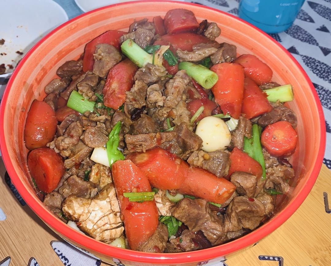 红烧羊肉烧萝卜