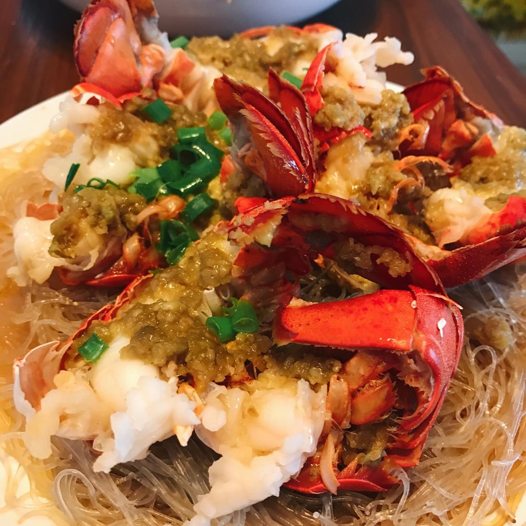 蒜蓉龙虾蒸粉丝