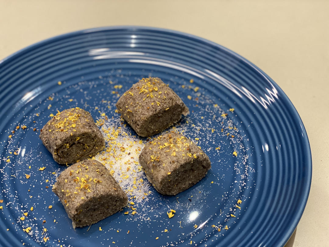 【生酮】免蒸 花生黑芝麻糯米滋