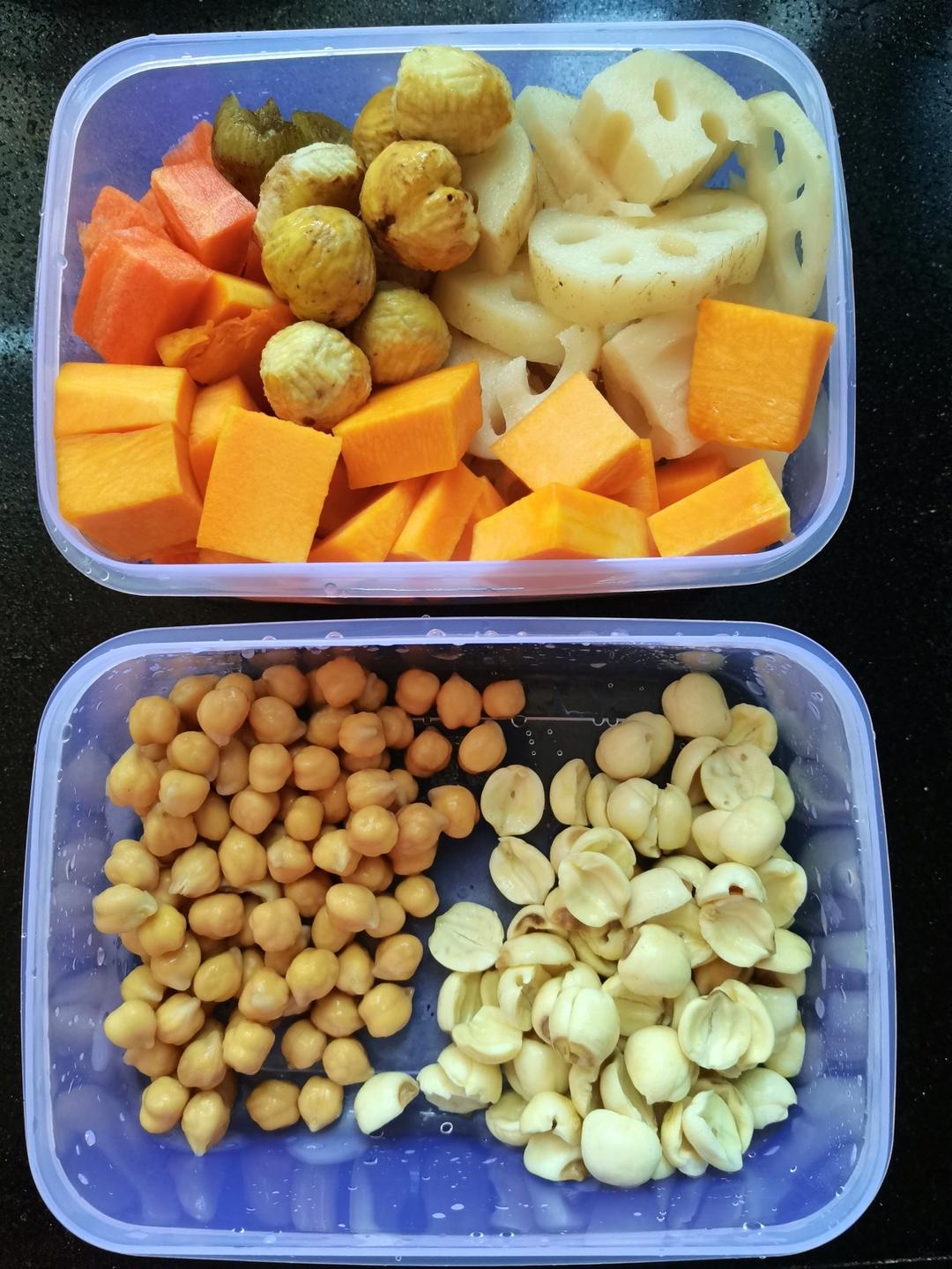 养生糊～莲子南瓜羹（助睡眠）&早餐一锅端