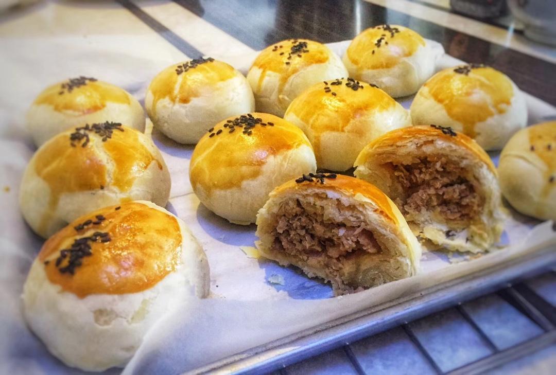 素油版酥皮鲜肉月饼，更健康
