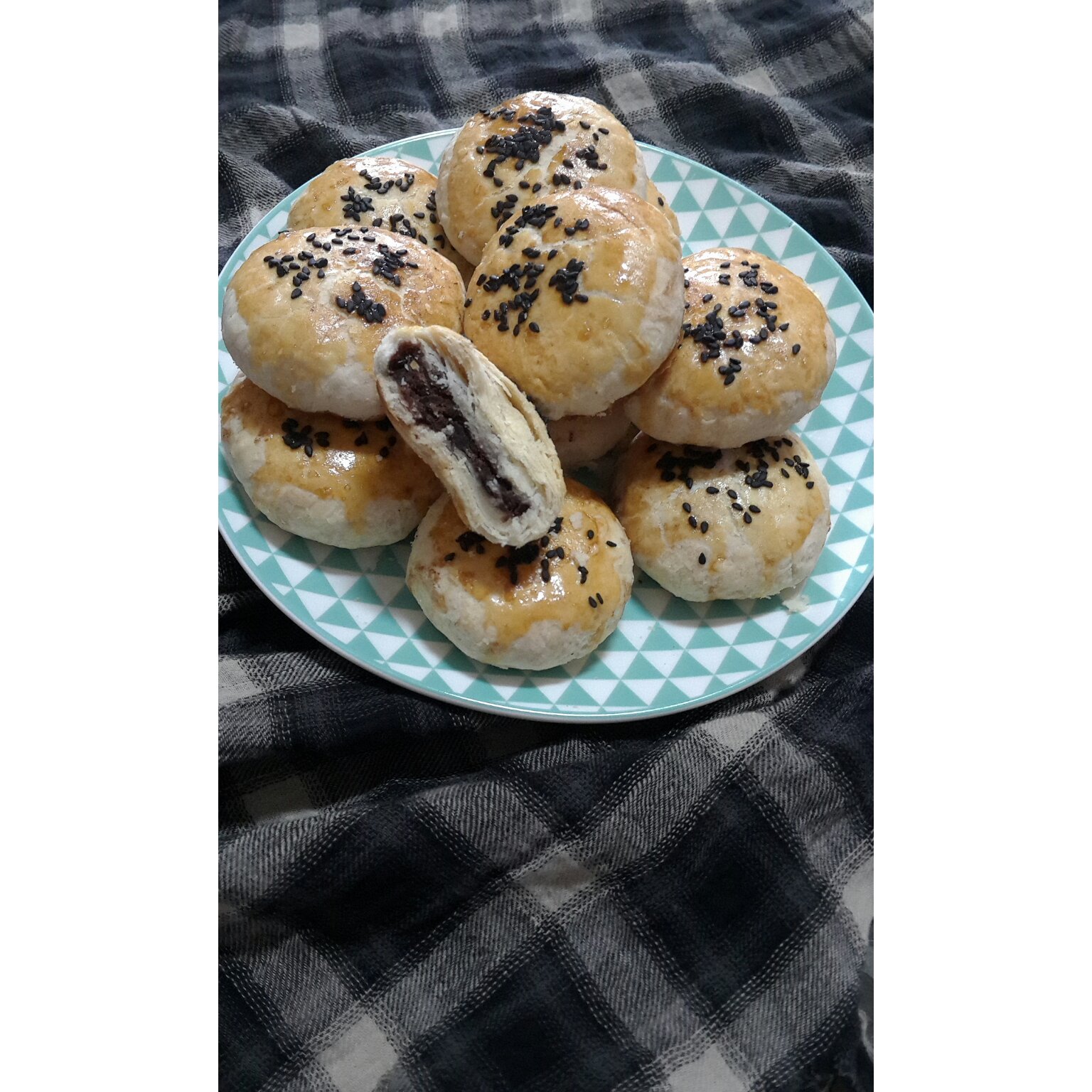 红豆酥，红豆饼，苏式月饼