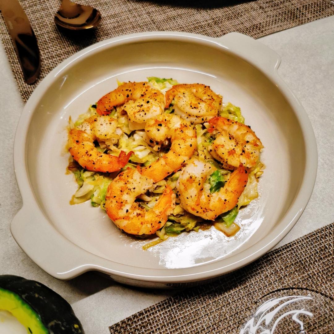 西餐食谱|香煎大虾&威士忌