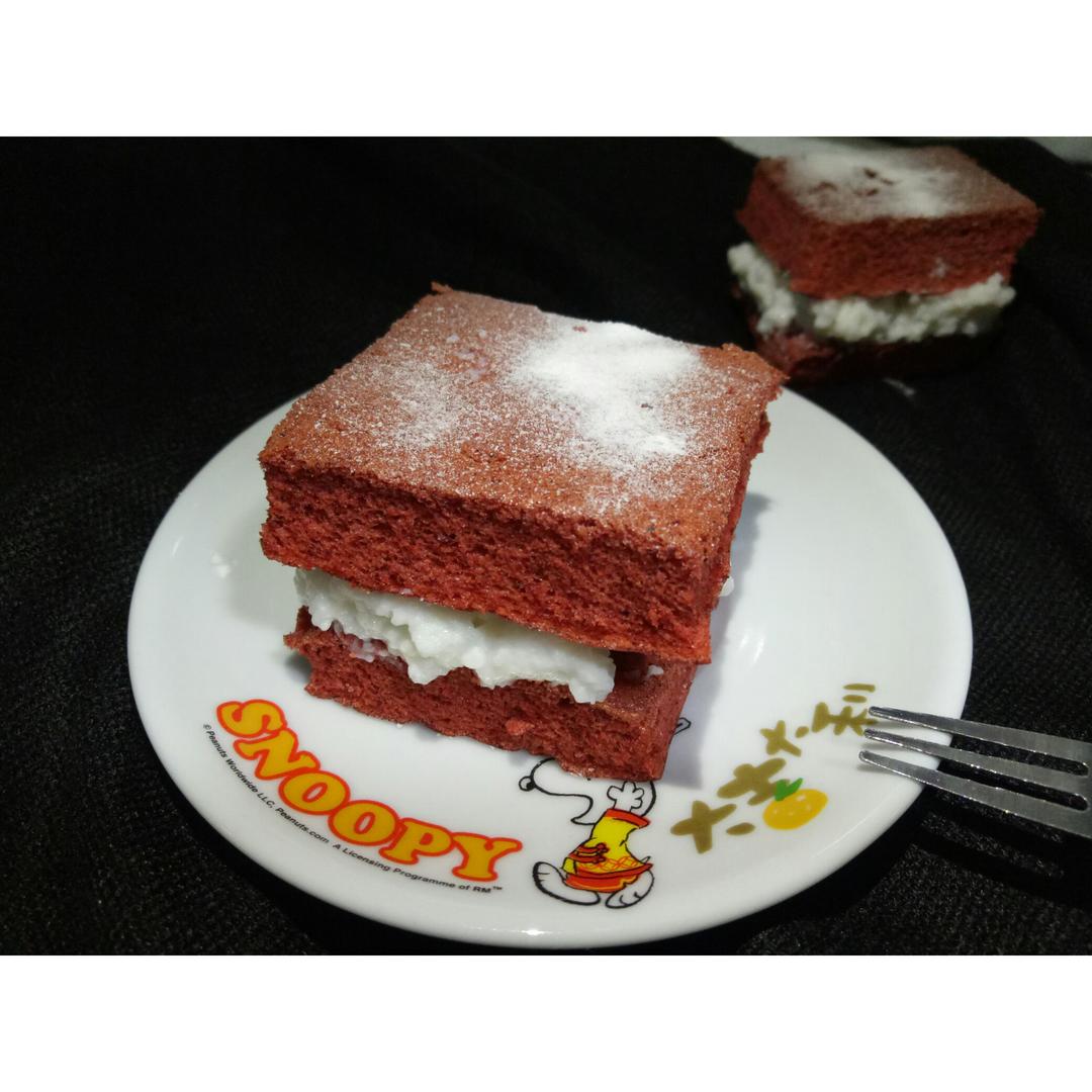 红丝绒蛋糕卷（完美毛巾底）