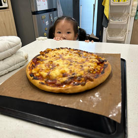 方形新奥尔良鸡肉披萨🍕拯救不想洗硅胶刷的你