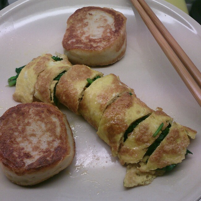 好吃又简单的鸡蛋菠菜卷