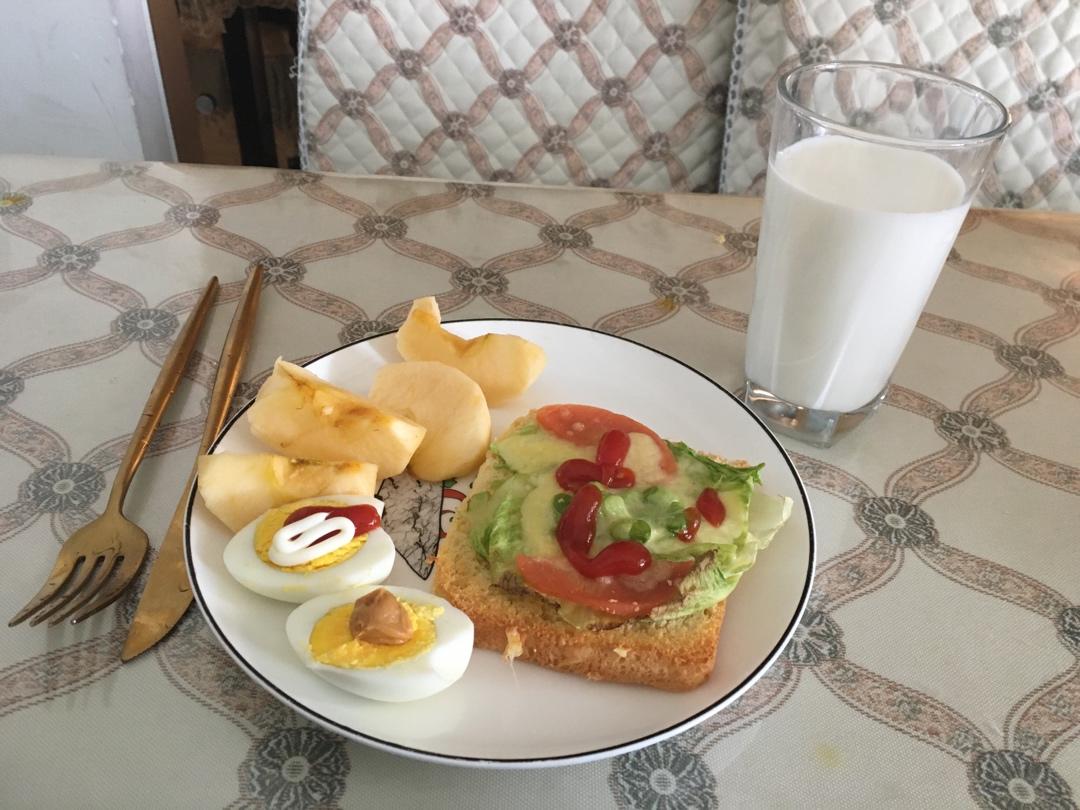 吐司培根小批萨