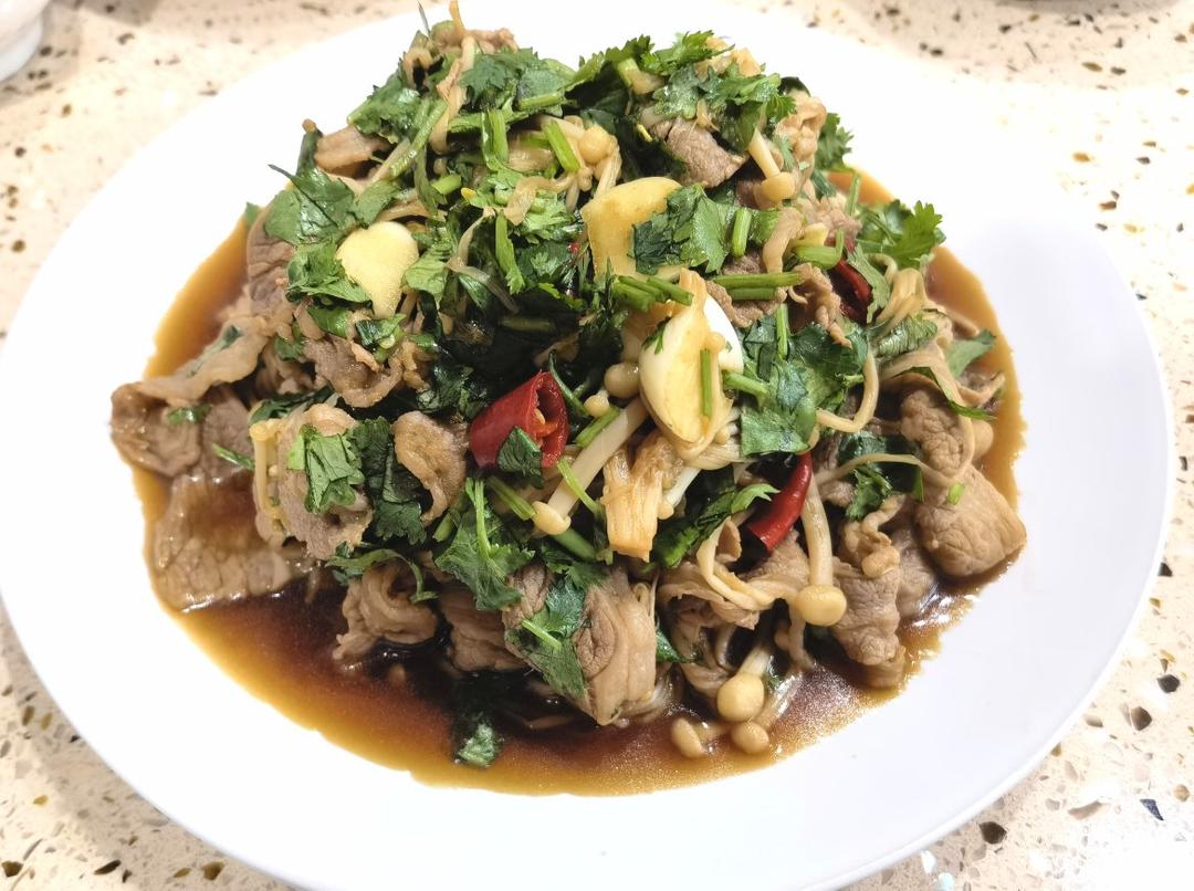 超级快手香菜拌牛肉