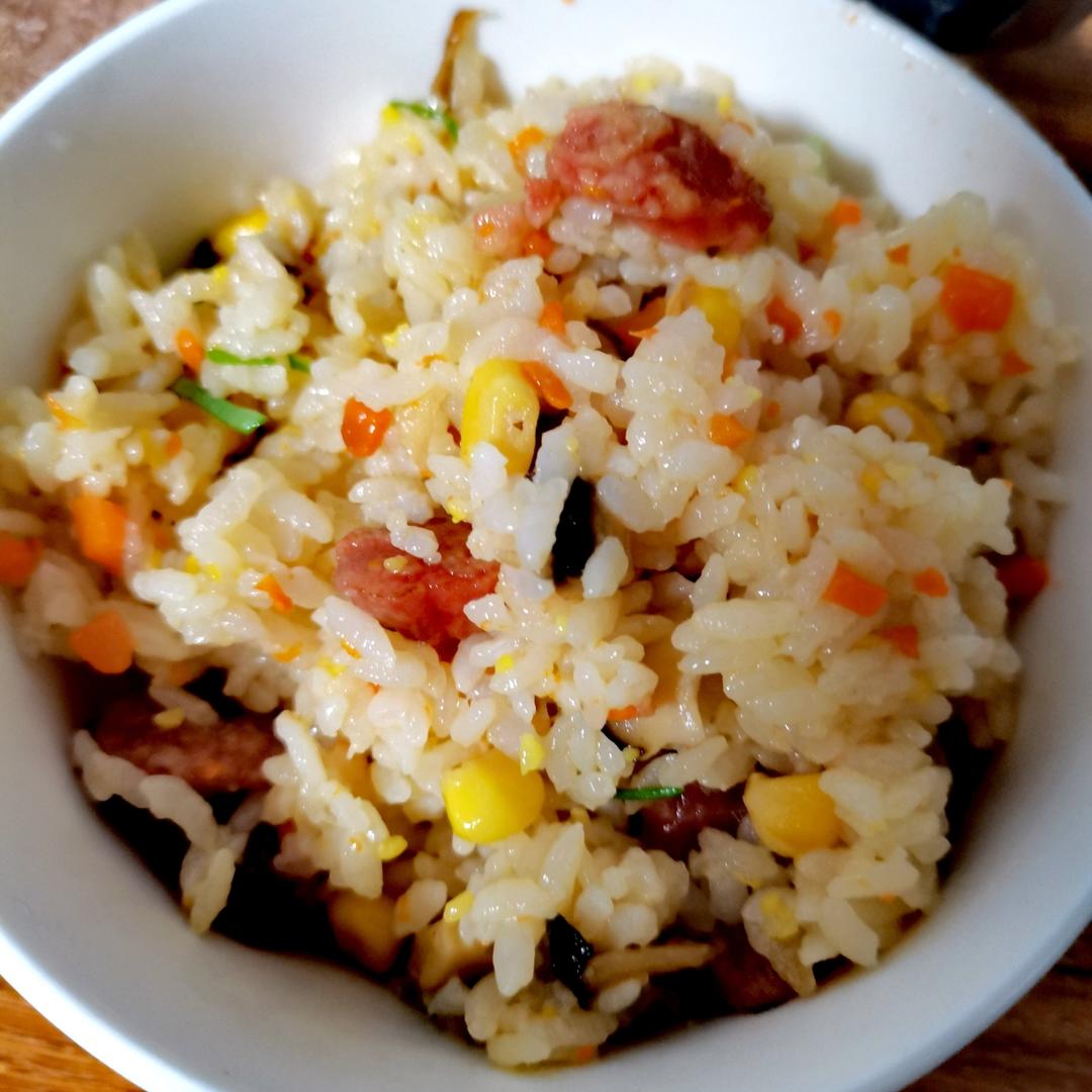 电饭煲腊肠饭
