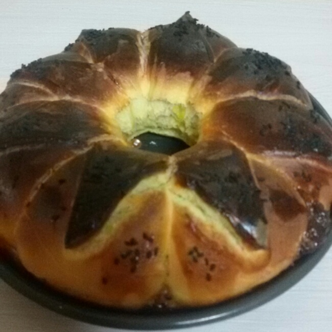 皇冠花朵面包（面包机版和面）
