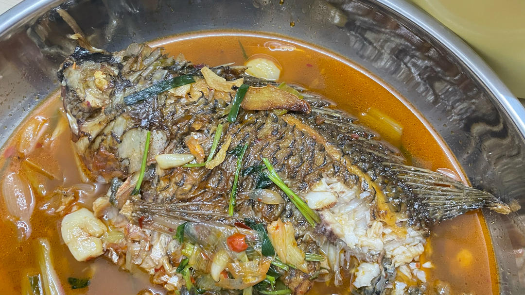 微辣的家庭版烤鱼