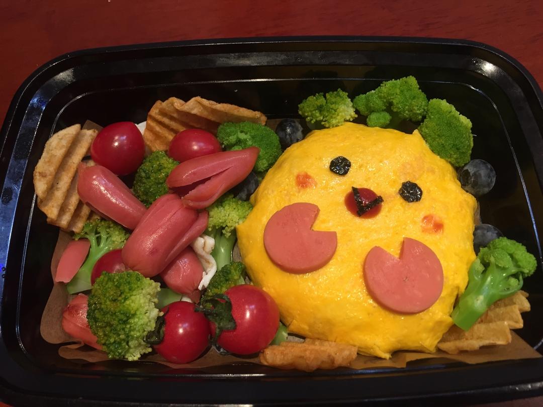 小鸡蛋包饭便当