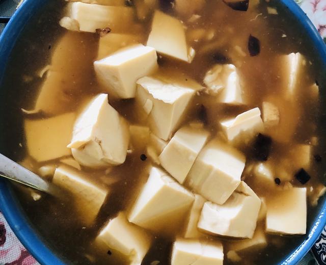 蒜香勾芡辣豆腐的做法