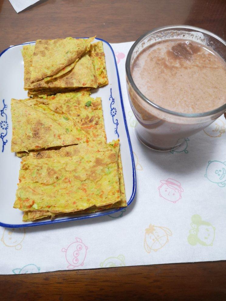 简单好做的蔬菜鸡蛋饼