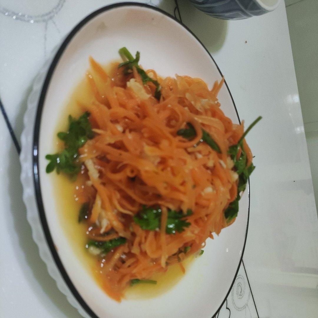 爽口凉拌胡萝卜丝