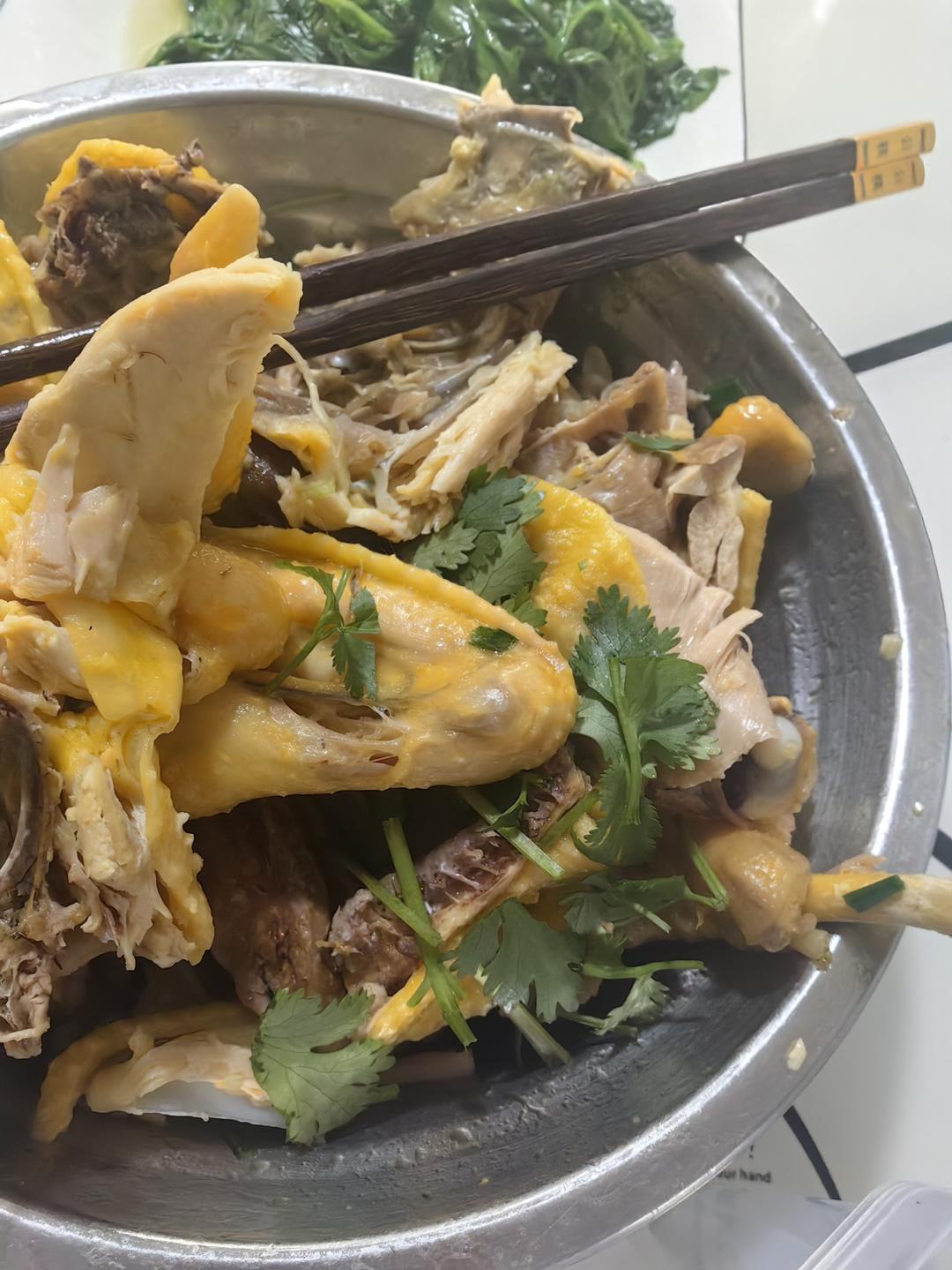 广东湛江特色美食——隔水蒸鸡 原汁原味 鸡滑肉嫩