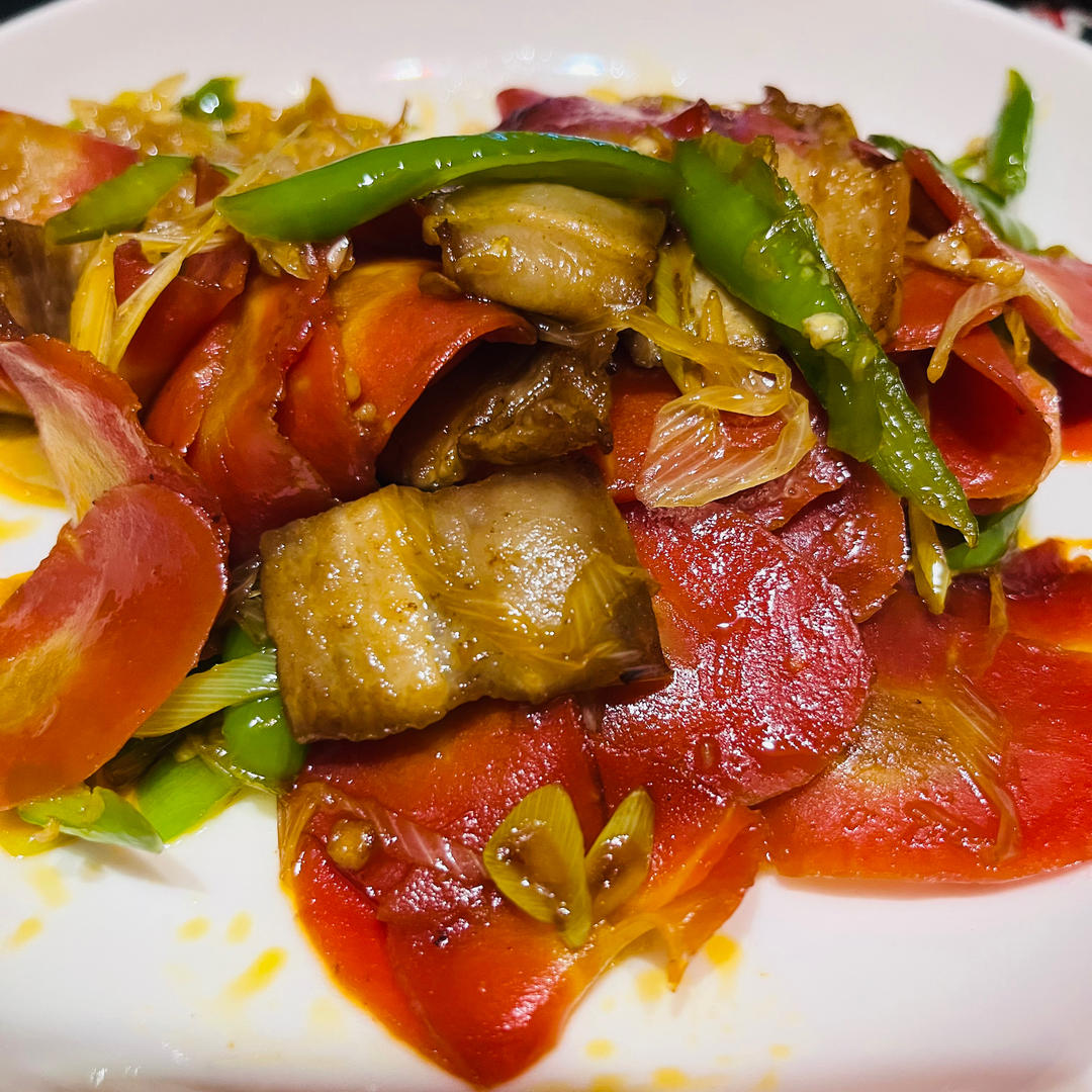 胡萝卜炒肉片
