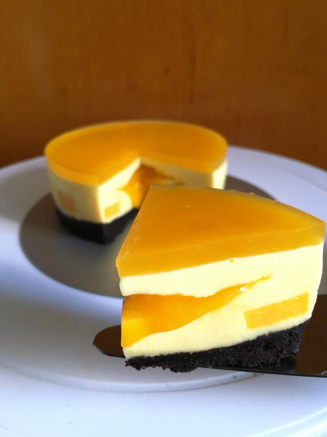 芒果流心芝士蛋糕