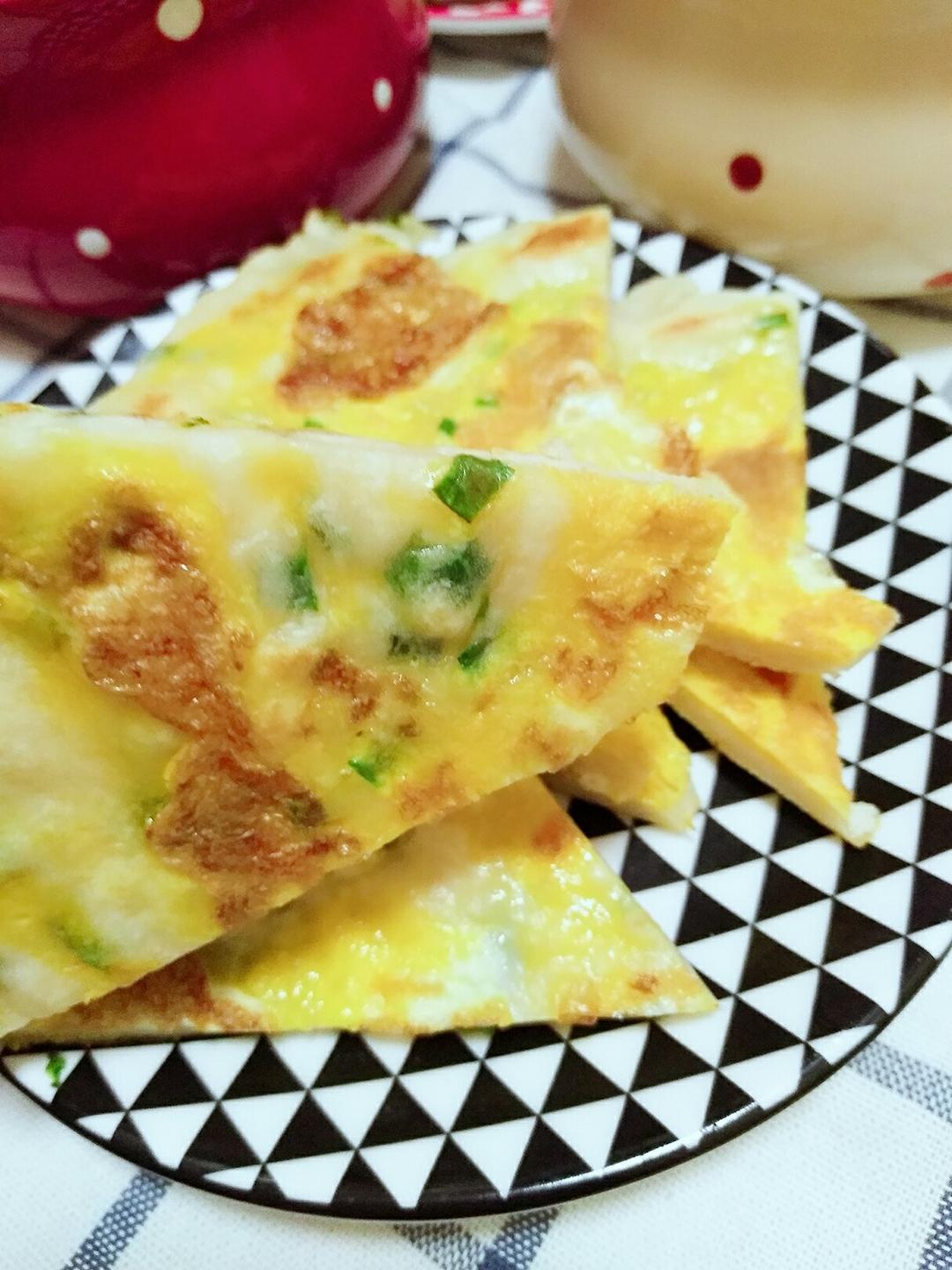 鸡蛋葱油饼                  （更新饼坯保存方法）