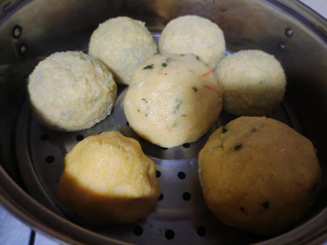 （减脂）玉米面菜团子