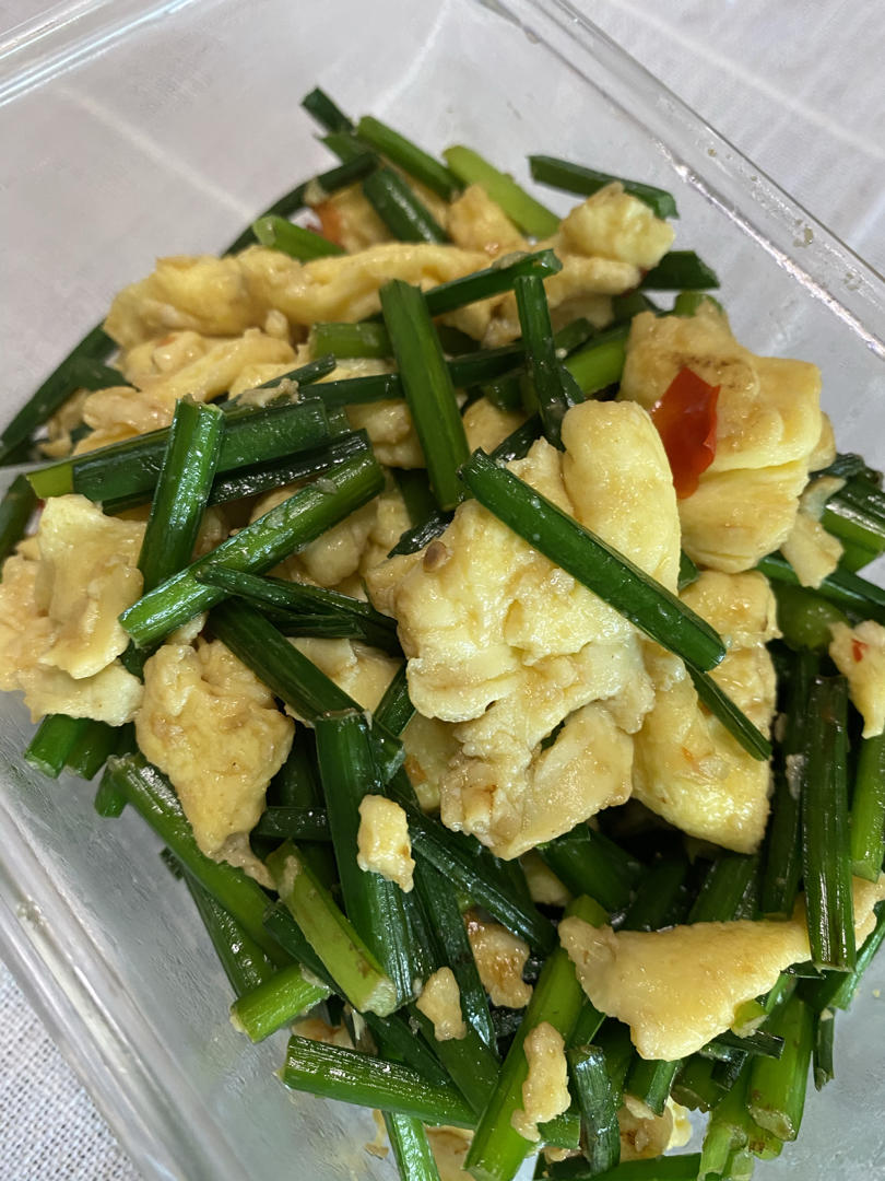韭菜花炒鸡蛋