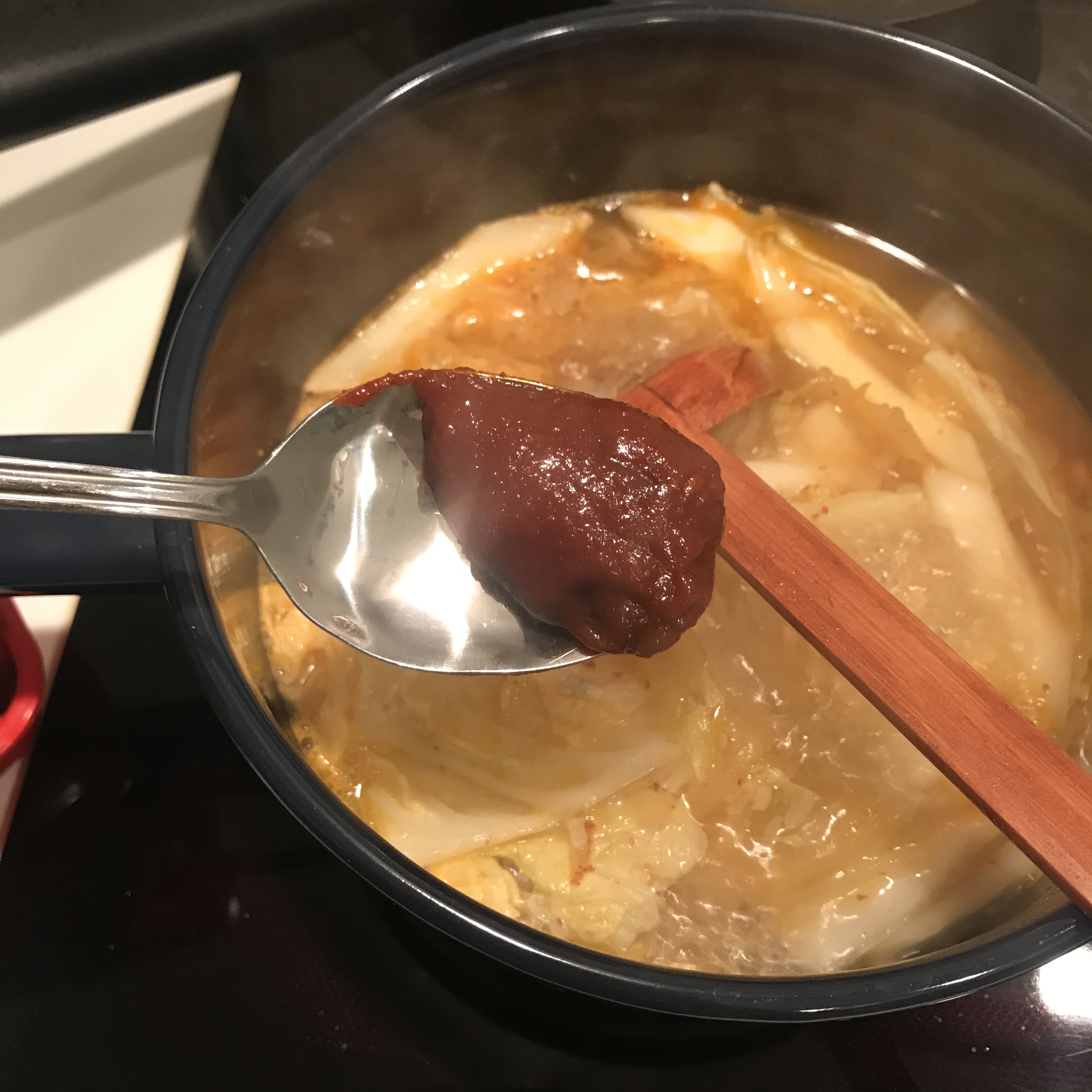 韩式五花肉泡菜豆腐锅的做法 步骤9