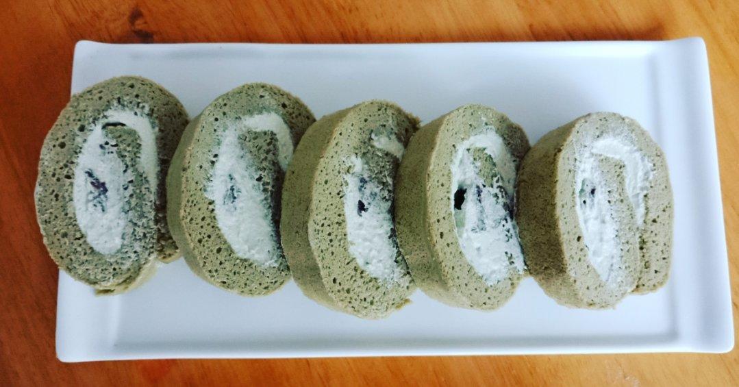 抹茶蜜豆蛋糕卷