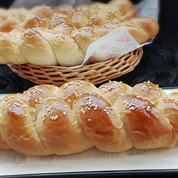 酸奶辫子面包（一次发酵）