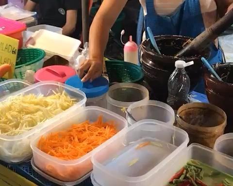 复刻泰式青木瓜沙拉无豇豆版