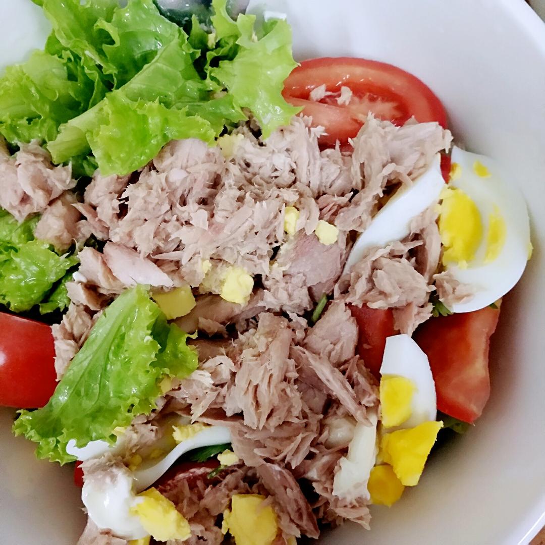 鲜蔬金枪鱼沙拉