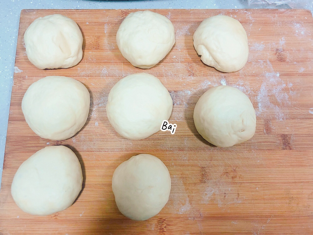 熟蛋黄肉松面包（烫种法）的做法 步骤8