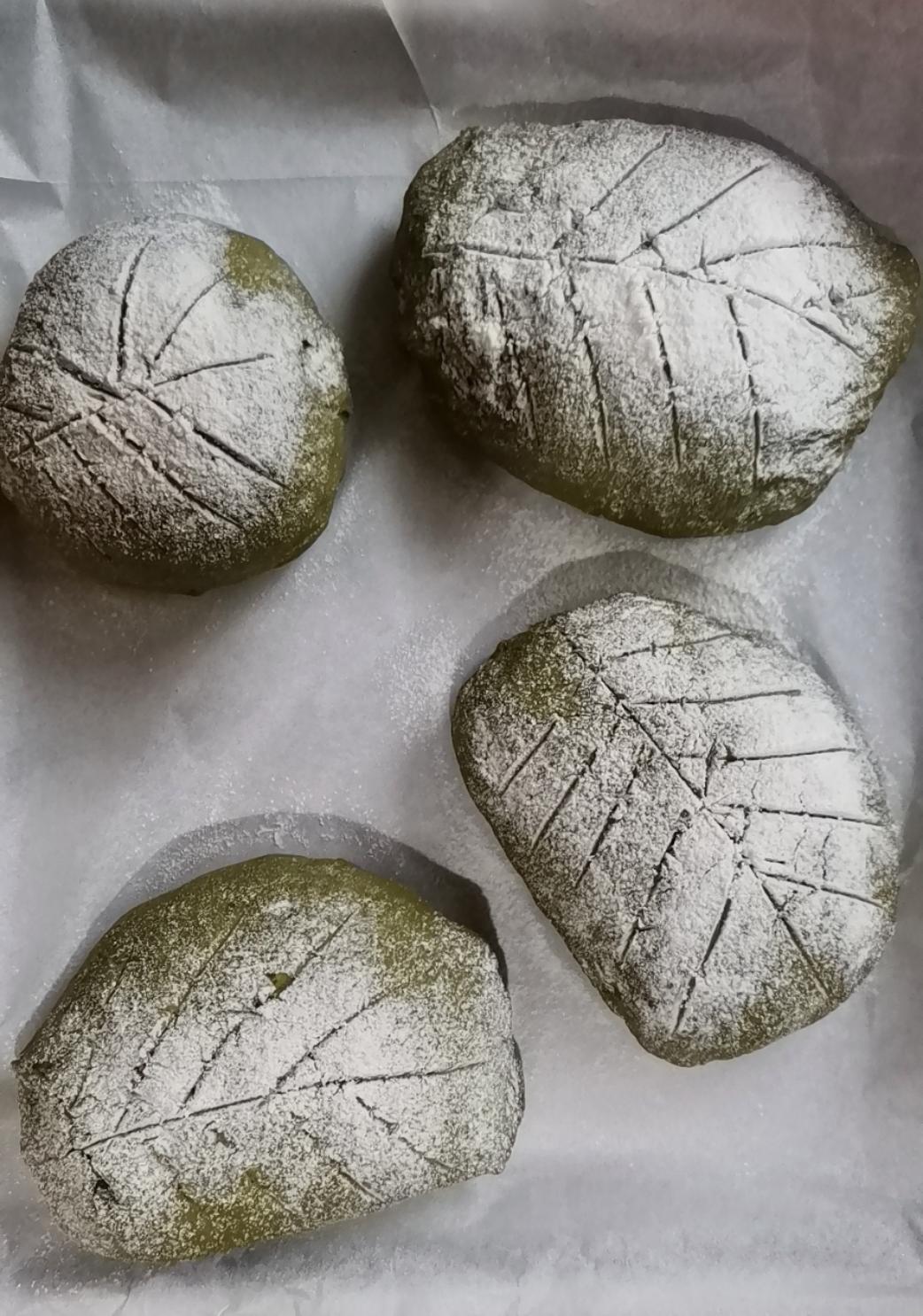 抹茶麻薯珍珠欧包（少糖无油版）