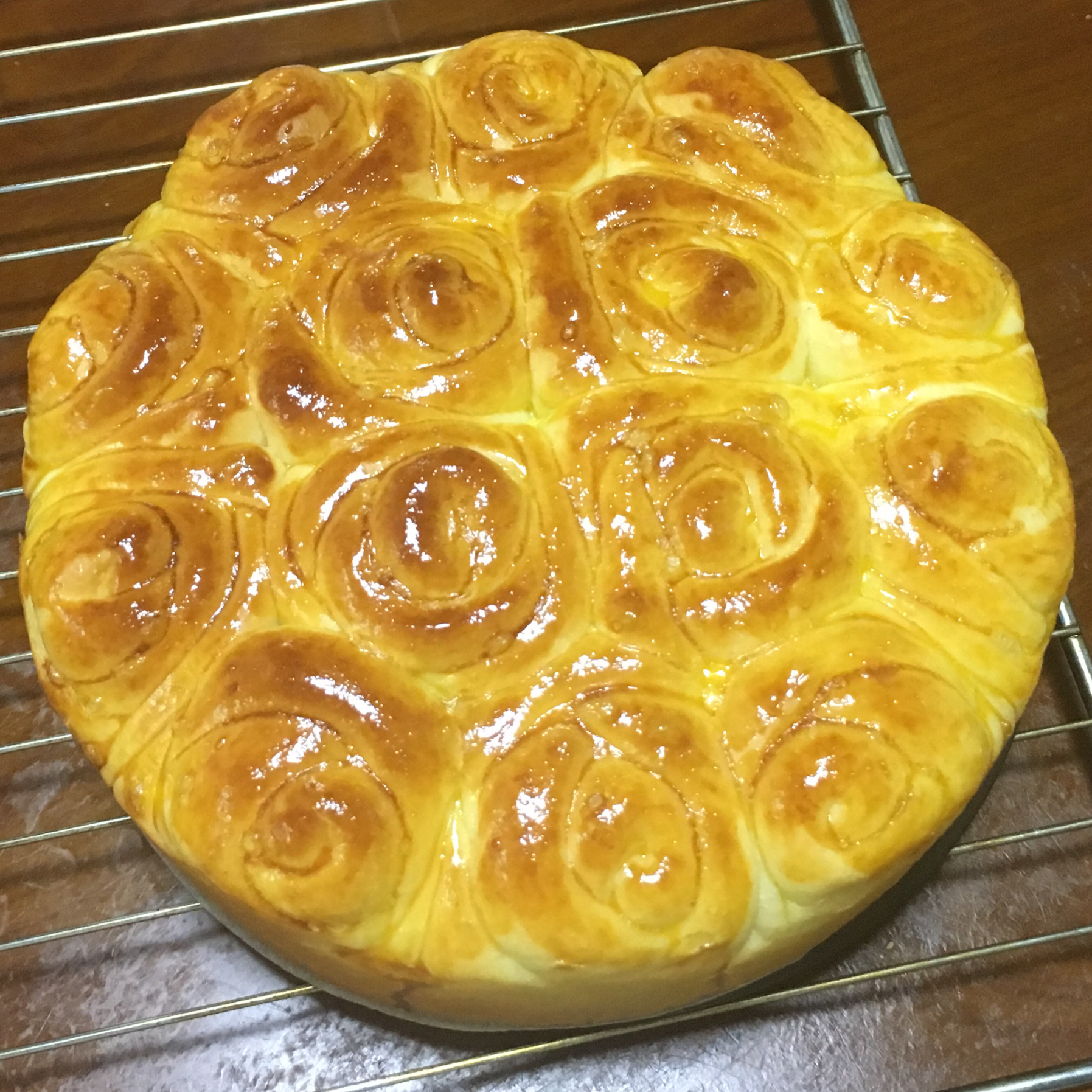 玫瑰花面包