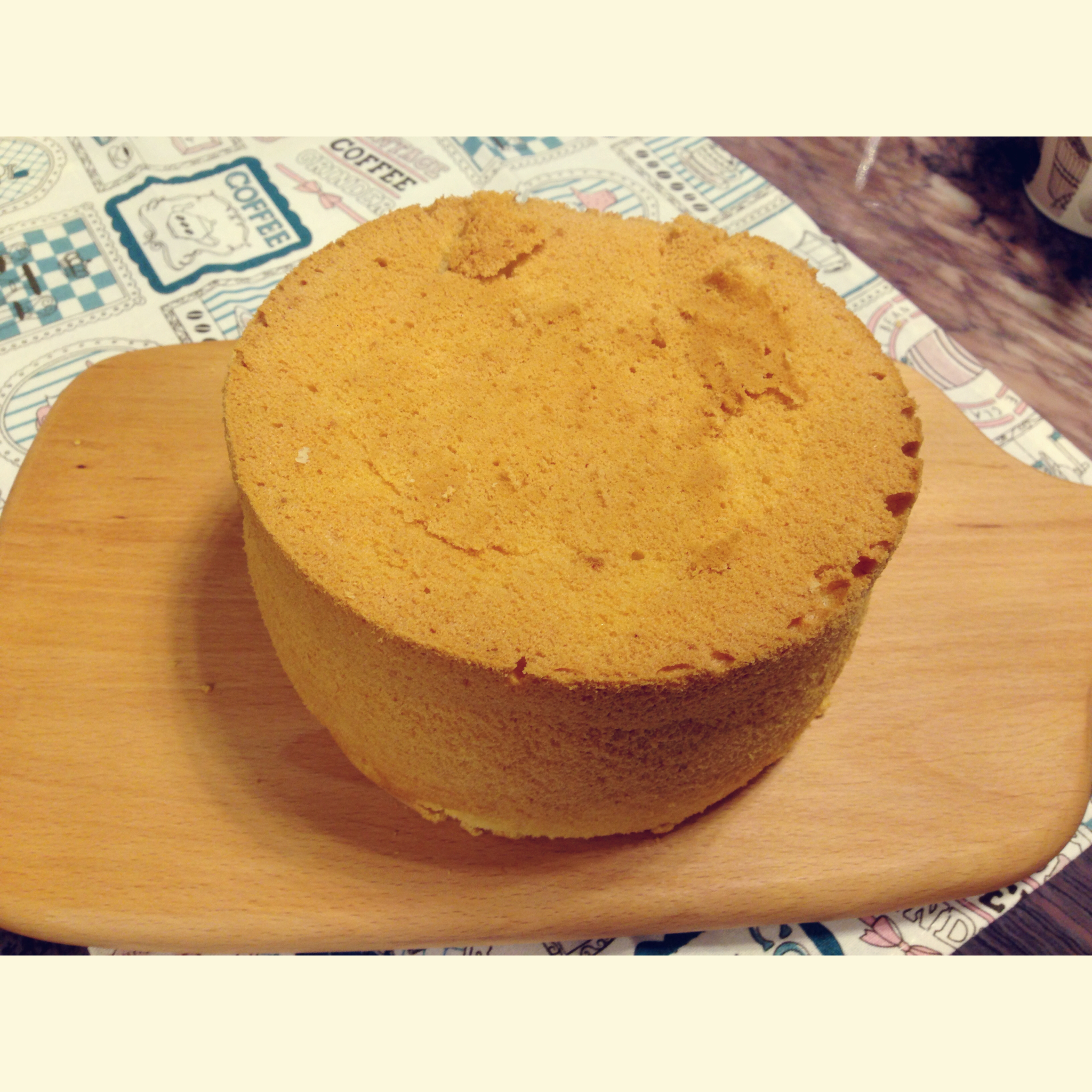 6寸原味戚风蛋糕