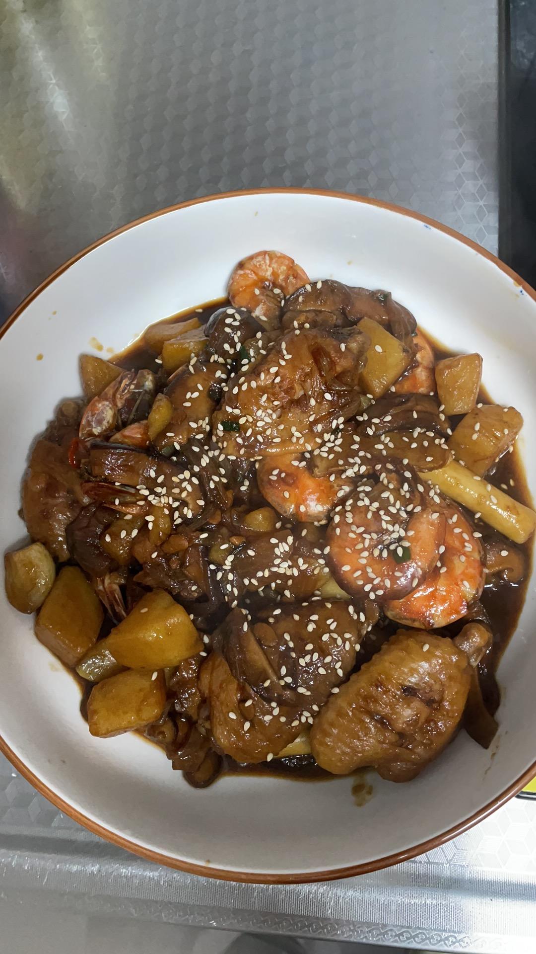 零失败胖哥俩鸡翅虾鸡爪煲