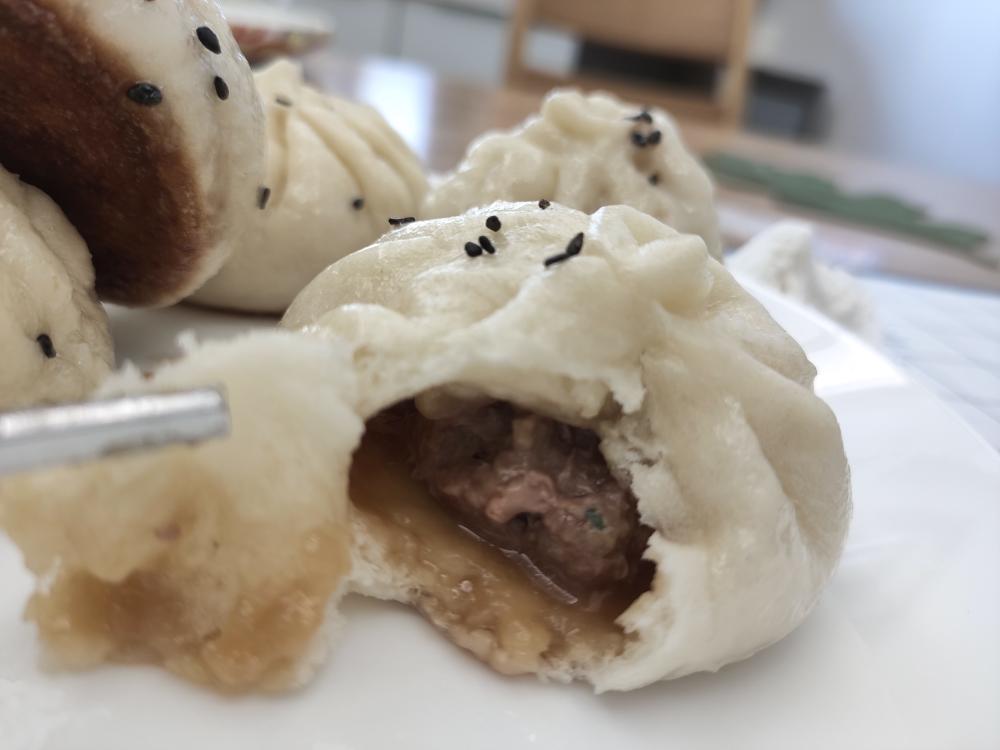 多汁牛肉生煎包