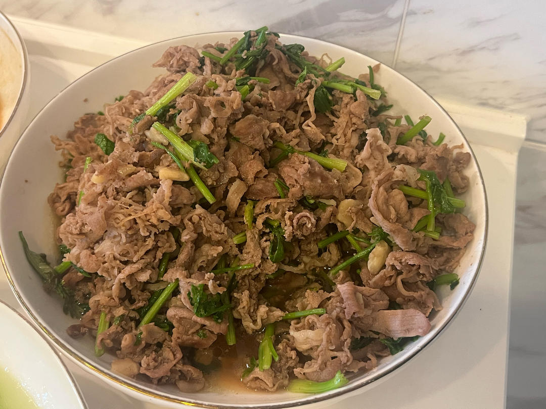 羊肉爆香菜