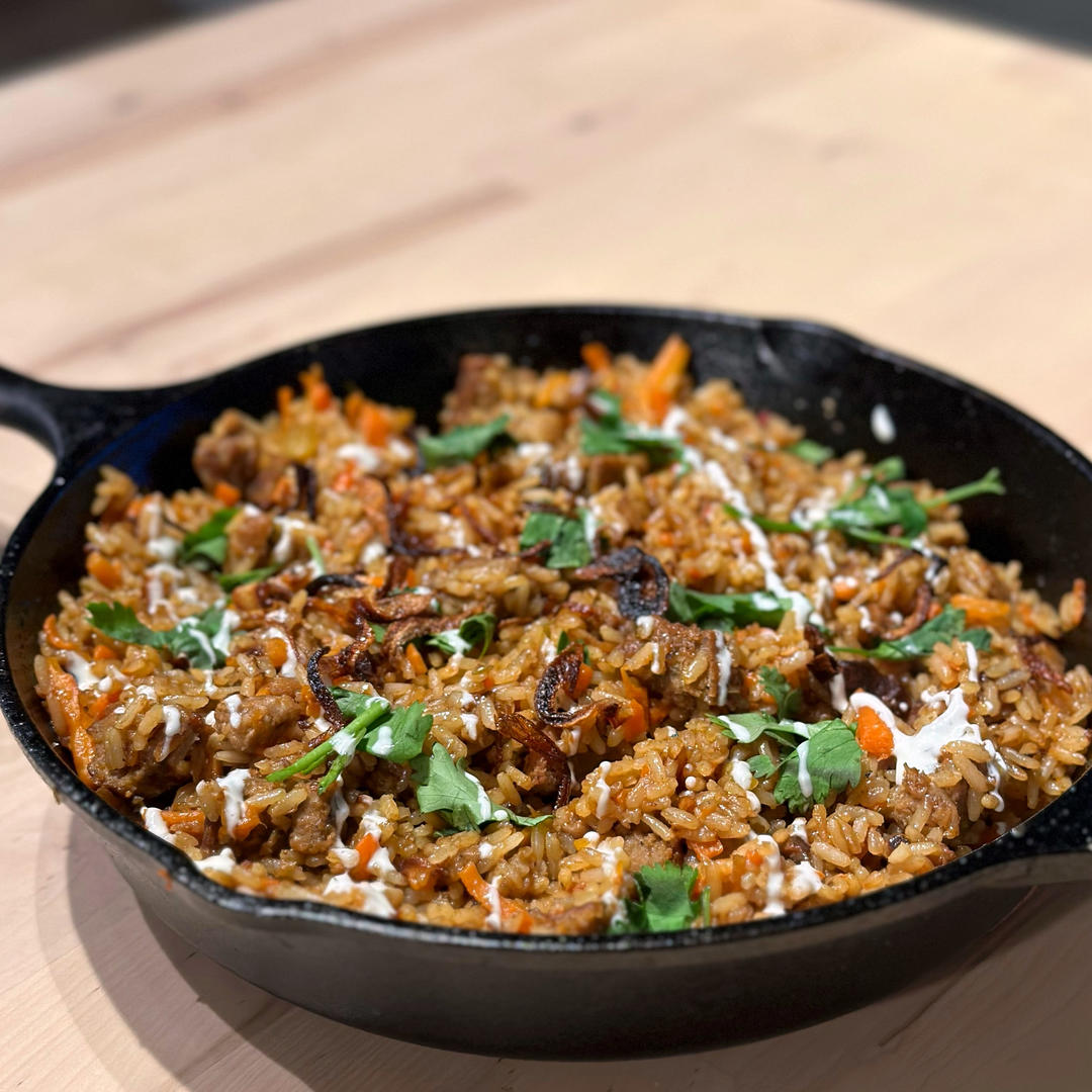 新疆羊排抓饭（出锅后米粒分明的秘密）