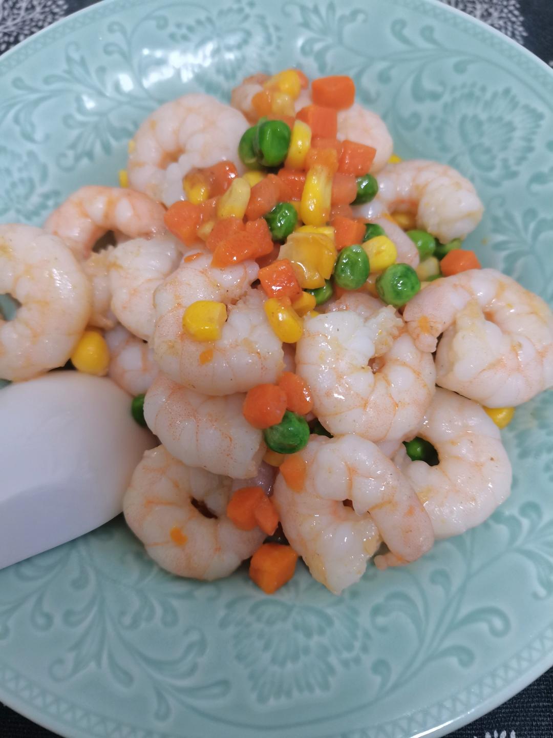 三色虾仁